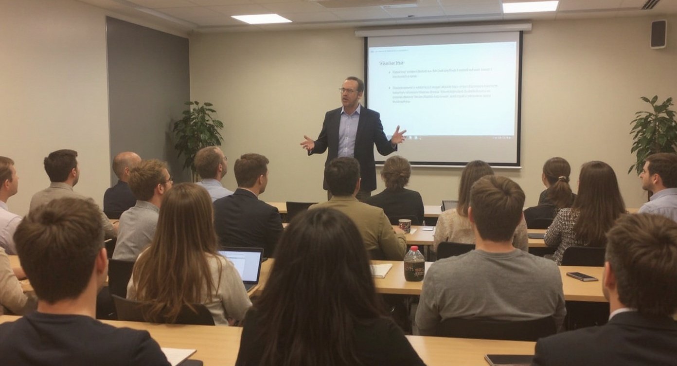 Roberto Kamel Leading Class Discussion